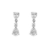 Boucles d'Oreilles Jim - Pendantes 3 Zircons