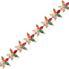Bracelet Florette - Fleurs Plaqué Or 18K