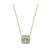 Collier Zea - Pendentif Topaze Plaqué Or Jaune