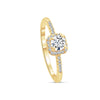 Bague Avec Zircon Plaqué Or