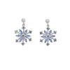 Boucles d'oreilles Aryane - Flocons Neige Argent