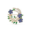 Broche Meiga - Fleurie Or Colorée