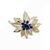 Broche Vivie - Bleu et Doré