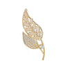 Broche Mika - Feuille Plaqué Or