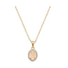 Collier Mellone - Quartz Rose Plaqué Or
