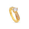 Bague Femme Plaqué or Zirconium