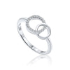 Bague Double Ronds Argent