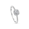 Bague Argent Zirconium Carré