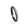 Bague Céramique Noire et Argent
