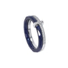 Bague Argent Céramique Bleu