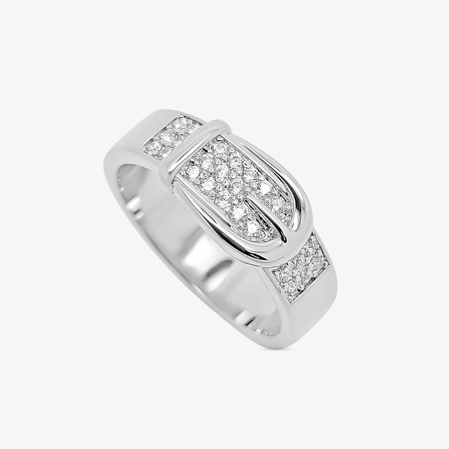 Bague Boucle de Ceinture Argent Les Jacottes