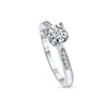 Bague Solitaire Zirconium Argent
