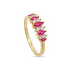 Bague Pierre fine Plaqué Or