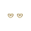 Boucles d'oreilles Coeur Perle