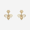 Boucles d'oreilles Aurele - Abeilles Plaqué or