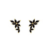 Boucle d'oreille Fleur Noir