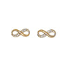 Boucles Oreilles Infini Plaqué Or