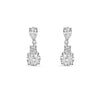 Boucles d'Oreilles 3 Pierres Zircon