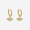 Boucles Oreilles Lola - Eventail Plaqué or