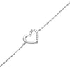 Bracelet Argent Coeur Femme
