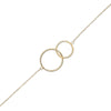 Bracelet Double Anneau Or
