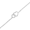 Bracelet Coeur Rond Argent