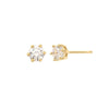 Clous d'Oreilles Swarovski Plaqué Or