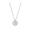 Collier Cercle et Pierre Argent