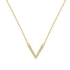 Collier en forme de V Plaqué Or