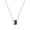 Collier Double Anneau Argent