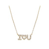 Pendentif I Love You Plaqué Or