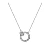 Collier Anneaux Entrelacés Argent