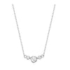 Collier 3 ronds Argent Zirconium