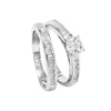 Ensemble Bague Argent et Zirconium