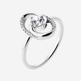 Bague Bale - Argent Ovale Femme Zircon