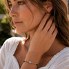 Bracelet Gotie - Perles Noir Doré Acier