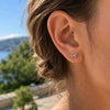 Boucle d'oreille Tya - Puces Cheval Argent
