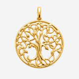 Pendentif Elizé - Arbre de Vie Plaqué Or