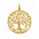 Pendentif Elizé - Arbre de Vie Plaqué Or