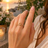 Bague Zoli - Coeur Fine Noué Plaqué or