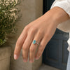 Bague Pavy - Argent Pierre Amazonite Ovale