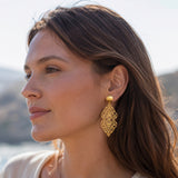 Boucle d'Oreille Souhi - Arabesque Acier Inoxydable