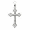 Pendentif Simea - Croix Gothique Argent Zirconium