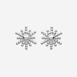 Puce d'oreille Soli - Soleil Argent Rhodié