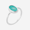 Bague Pavy - Argent Pierre Amazonite Ovale