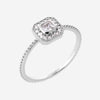 Bague Tany - Carrée Femme Argent Rhodié