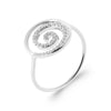 Bague Salyne - Spirale Argent 925 Rhodié