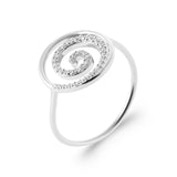 Bague Salyne - Spirale Argent 925 Rhodié