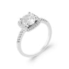 Bague Aydan - Argent & Zirconium Carré