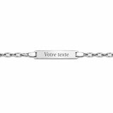 Bracelet Stely - Gourmette Enfant Personnalisé Argent